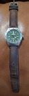 Timex Expedition Watch Green Dial Original Genuine Leather Band *Vintage*