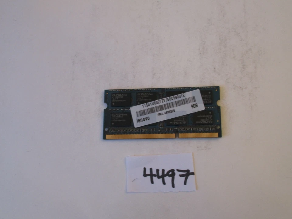 Elpida EBJ21UE8BBS0-AE-F 2Gb PC3-8500 1066Mhz DDR3 SODIMM Laptop Memory RAM 4497 - Image 2 of 2