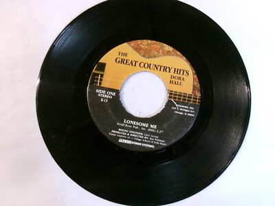 Dora Hall Country 45 Lonesome Me/My Baby Thinks He's A Train-VG+