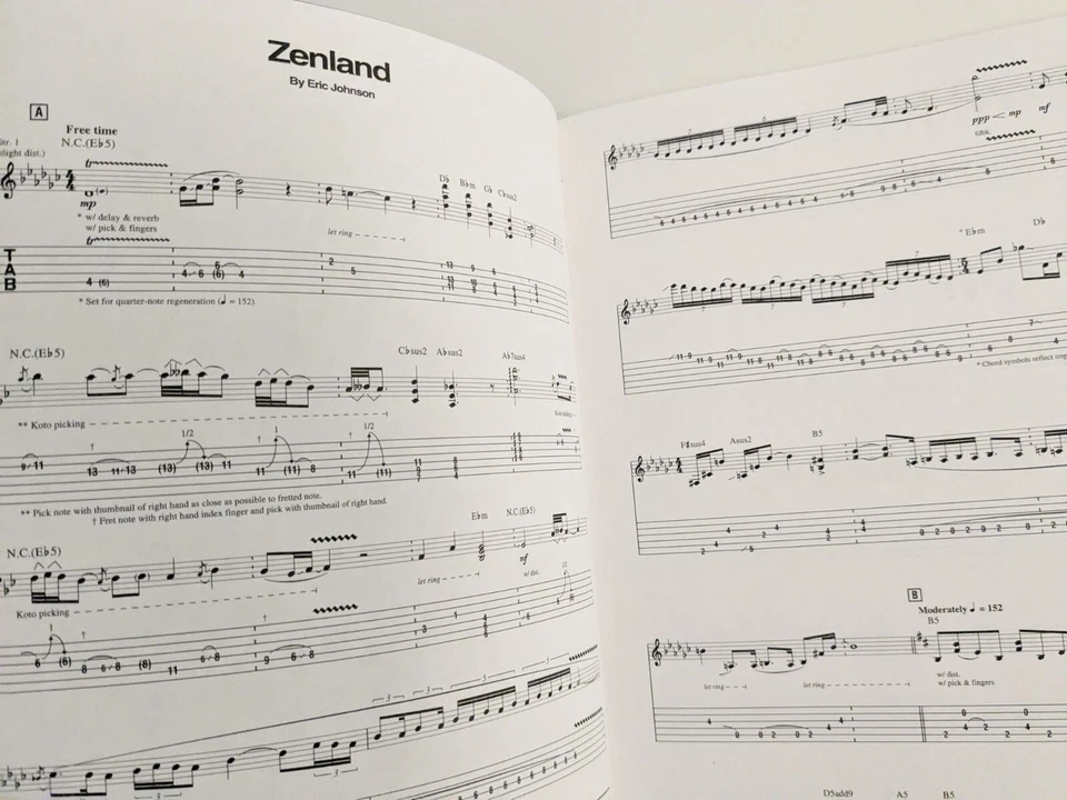 ERIC JOHNSON Alien Love Child Live And Beyond - Guitar Tab Music Score Song Book - Image 4 of 4