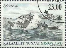 Timbre Bateaux Groenland 429 o année 2005 lot 17628