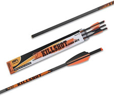 Crossbow Bolts 20 Inch 400 Grain Carbon Crossbow Arrows .003/.001 Straightnes...