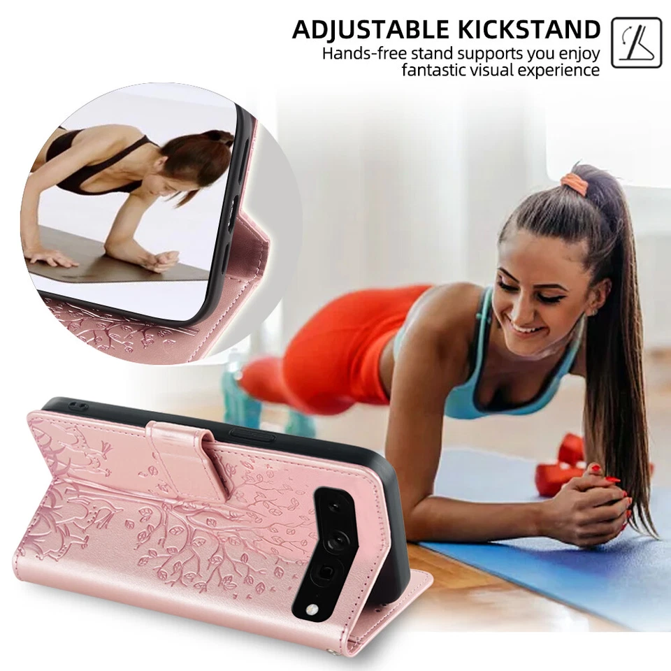 Wallet Flip Case Stand Cover For Google Pixel 3 4 5 6 7 8 9 10 Pro 7a 6a 5a 4a - Image 3 of 4