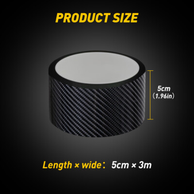 Carbon Fiber Black Pinstripe Tape – 25mm X 32ft (9.8m) Vinyl Stripe Decal For Cars
