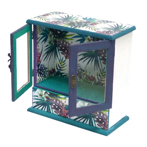 Boyle Craft Mini Wooden Kids/Children DIY Painting Cabinet Box w/Drawer 10x22cm - Picture 3 of 4