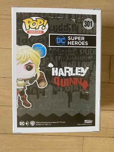 Funko Pop! DC Super Heroes Harley Quinn con mazo #301 exclusivo de Gamestop *NUEVO* - Imagen 5 de 5
