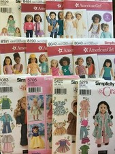 Simplicity Doll Patterns All Patterns are Size 18 Listing 1478