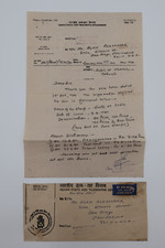 INDIAN POSTS & TELEGRAPHS AIRMAIL 1984 Postal SERVICE INVOICE STAMPS official