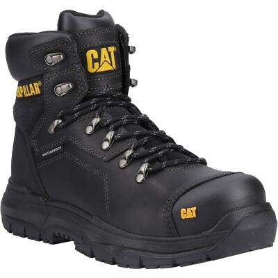 Caterpillar Diagnostic 2.0 Leder Schwarz Sicherheitsstiefel Neu