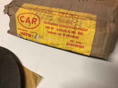 DISCHI FRENO ANTERIORI VOLKSWAGEN GOLF PASSAT SCIROCCO AUDI 80 - NOS 839615301 - Foto 9 di 9