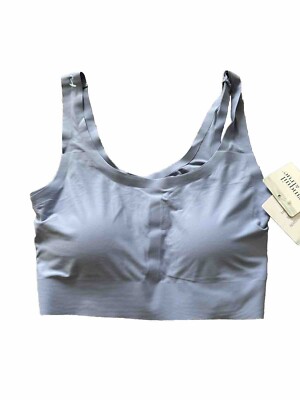 Tranquil & True LASER LOUNGE BRA Light Blue Scoop Neck Pull Over Soft Size Small