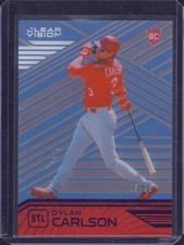 2021 Panini Chronicles Clear Vision Rookie #15 Dylan Carlson Purple SSP /25!
