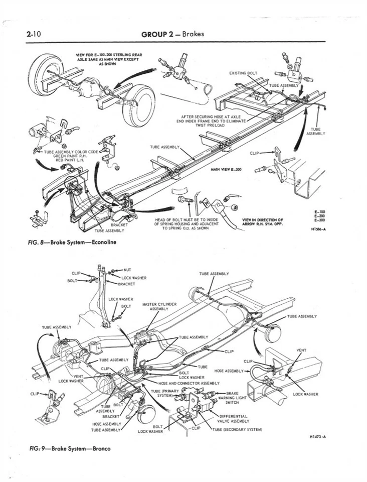 Ford Bronco 1968 1969 Ford Econoline taller manual de reparación  Foto 3 de 4