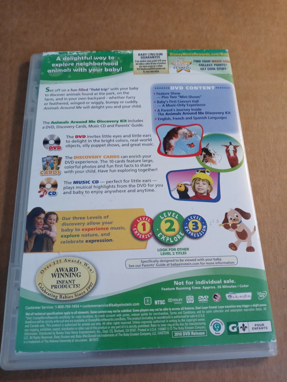 Baby Einstein Animals Around Me Discovery Kit DVD ONLY | eBay