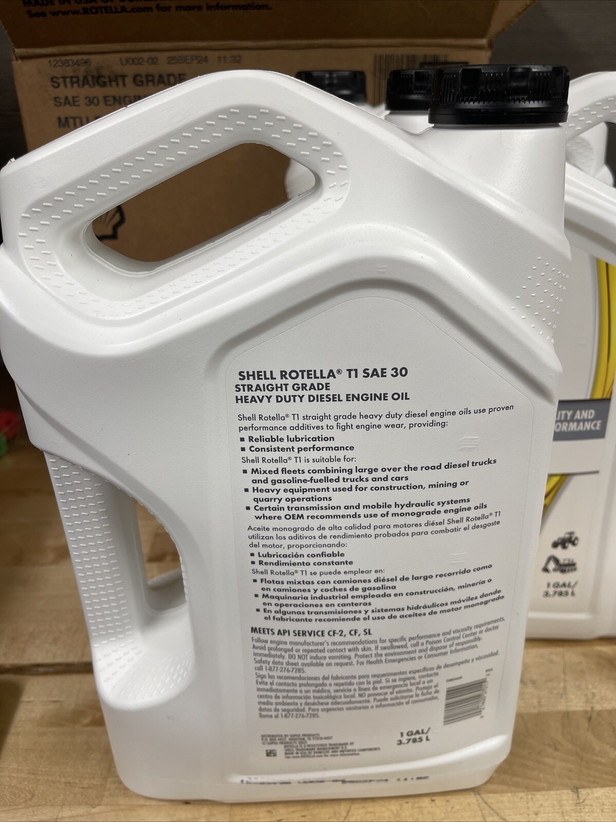 3 Pack Engine Oil Shell Rotella T1 30 SAE30 Heavy Duty Diesel Engine ...