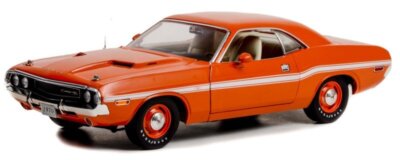 DODGE Challenger R/T - 1970 - go mango - Greenlight 1:18
