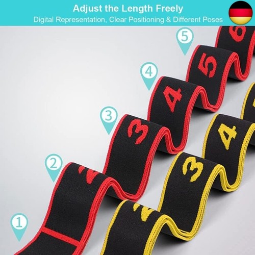 2 Stück Fitnessband mit Schlaufen, Gymnastikband Trainingsband Elastic Band - Bild 2 von 7