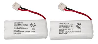 Uniden BT-1018 BBTG0743101 Rechargeable Cordless Handset Phone Battery (2-Pack)