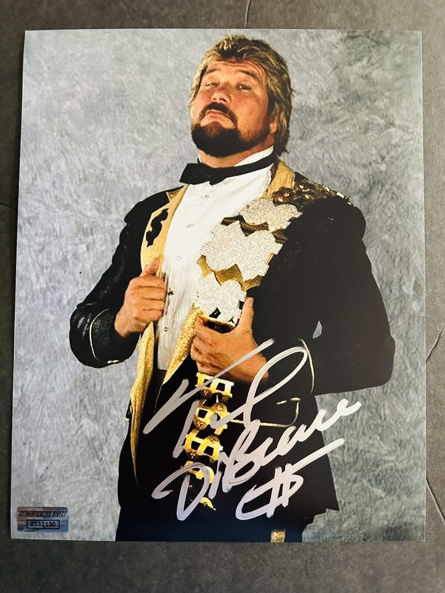 The Million Dollar Man Ted Dibiase signed WWF Promo Photo, WWE 