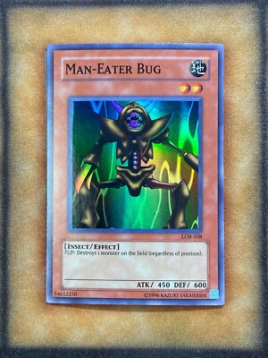 Yugioh Man-Eater Bug LOB-108 Super Rare 2017 Print NM | eBay