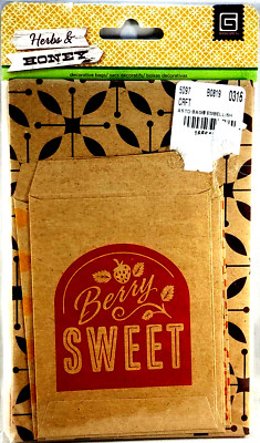 Basic Grey Herbs & Honey Decorative Bags Pockets Multiple Sizes RARE Journals