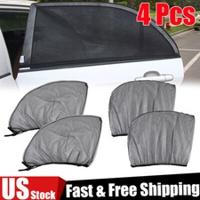 4x Car Side Window Sun Shade Visor Cover Breathable Mesh Uv Protection For Baby