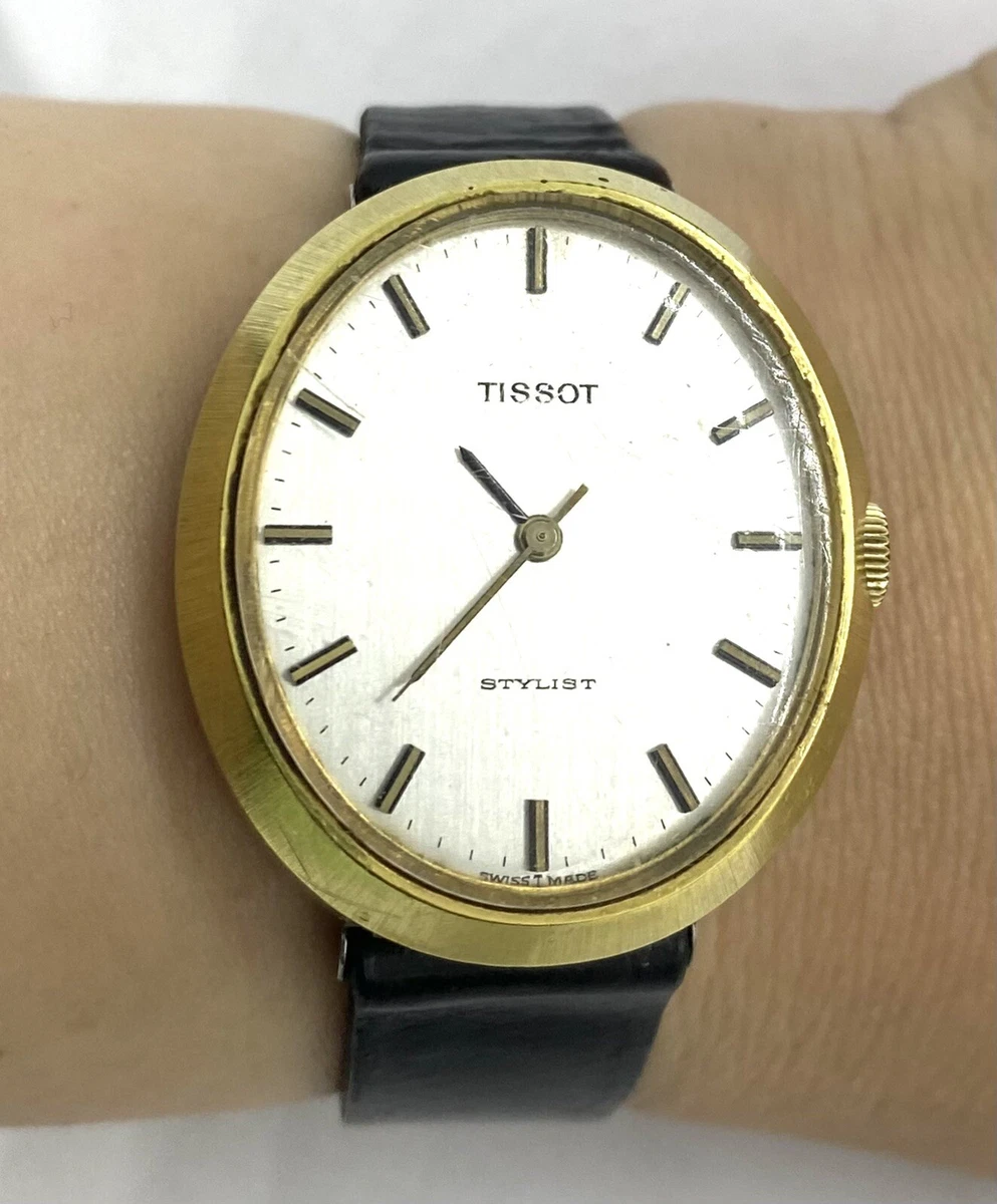 Tissot stylist top gold watch