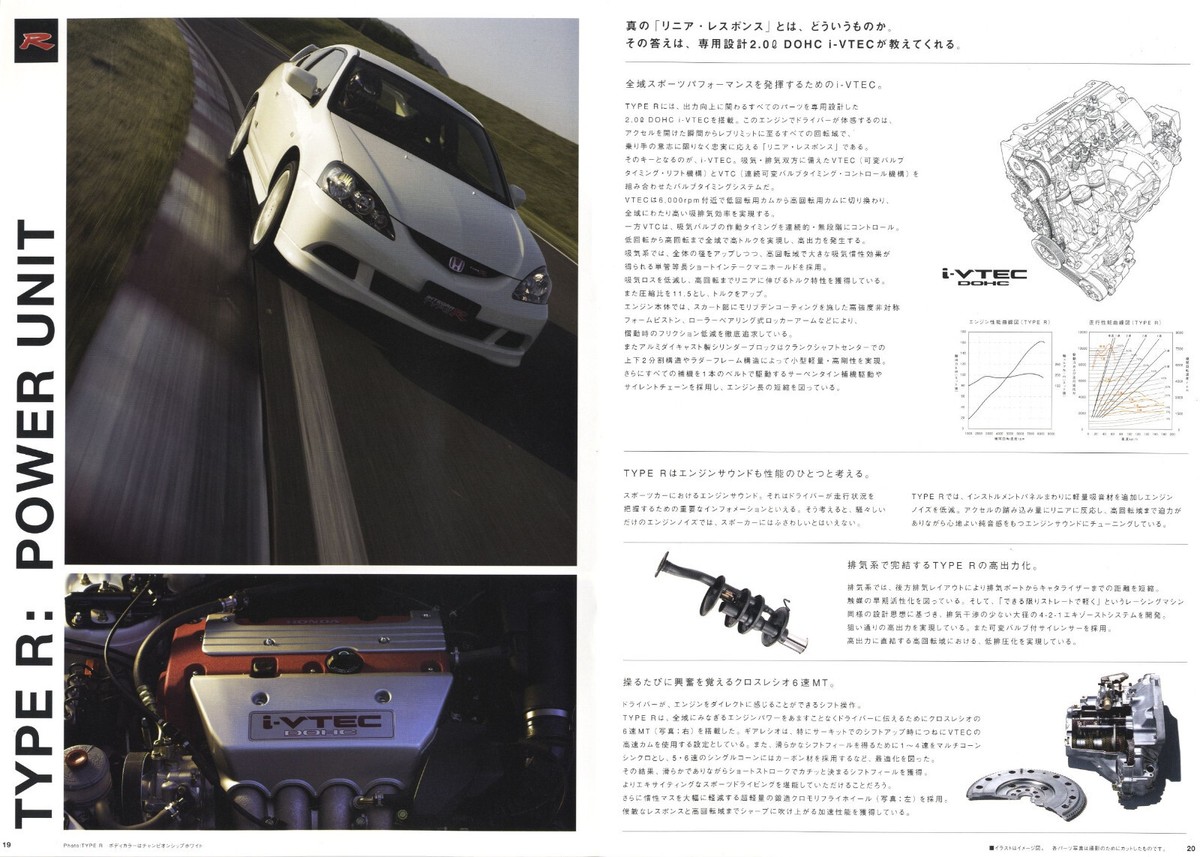 Catalog] 2004 Honda INTEGRA Type R S Japanese brochure DC5 K20A
