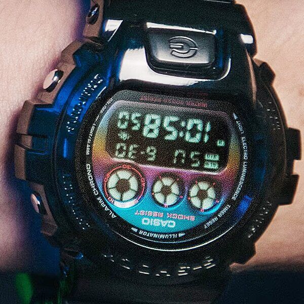 G-SHOCK DW-6900RGB-1JF Virtual Rainbow: Gamer's RGB series,NEW,Free shipping