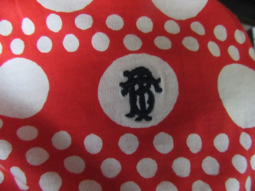 NWT TORY BURCH Karin Tee Scoop Neck Polka Dot T-shirt Red White Size Small - Picture 6 of 6