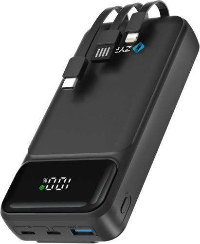 ZYRON 20000mAh Power Bank, 22.5W Dual USB-C Fast Charger with LED Display - Picture 11 of 12