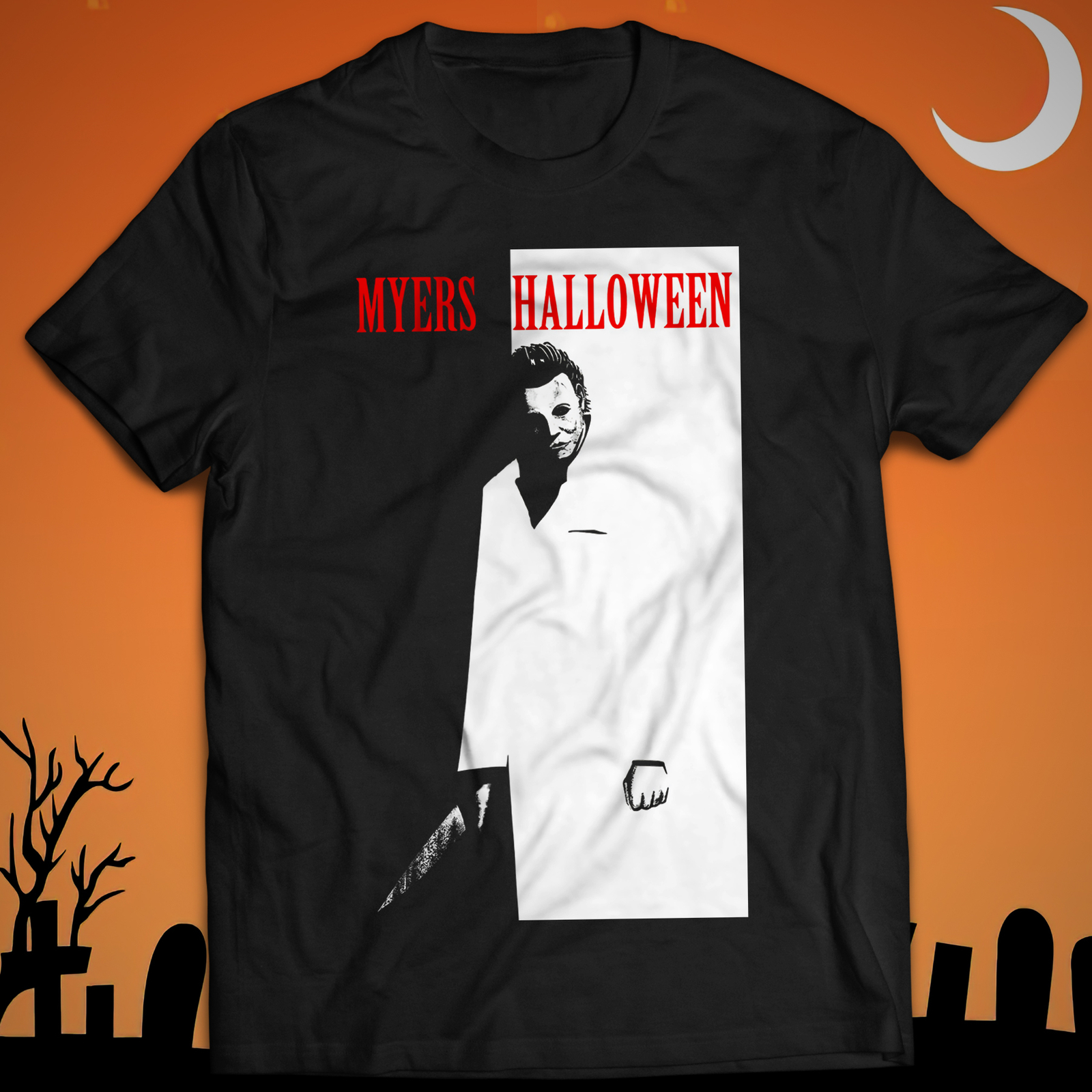 Michael Myers Character Halloween Series Movie T-Shirt Murders Killing Vintage