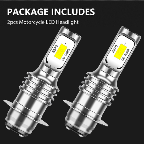 For Yamaha Big Bear 400 2000-2012 YFM400 YFM400F LED Headlight 6000K White Bulbs - Picture 2 of 7