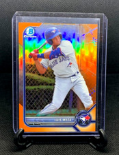 LUIS MEZA 2022 Bowman Draft Chrome Orange Refractor Prospect RC /25 - PACK FRESH