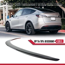 FOR 2018-2023 TESLA MODEL Y SLIM SLEEK OE-STYLE GLOSS BLACK TRUNK SPOILER WING
