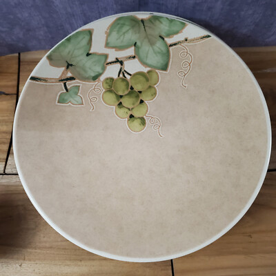 Mikasa High Fired Ironstone CHABLIS  11'' Dinner Plates CW409  Set of 8 Vintage