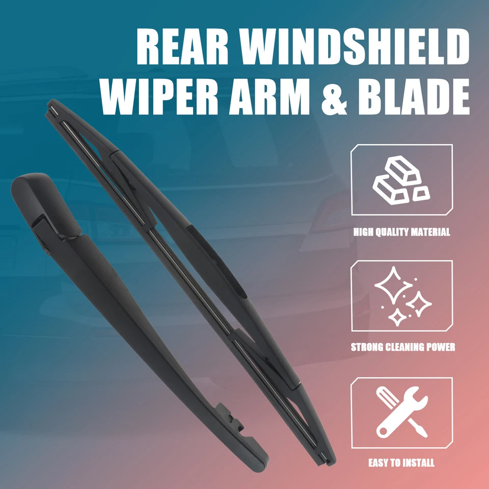 Juego de brazo y cuchillas limpiaparabrisas trasero negro apto para Nissan Pathfinder 2005-2012  Foto 3 de 4
