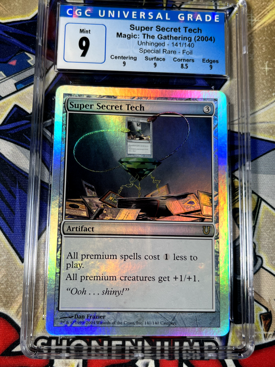 MTG Magic The Gathering CGC 9 Super Secret Tech Unhinged 141