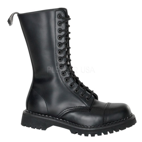 Demonia Herren Goth Biker Combat Boots 