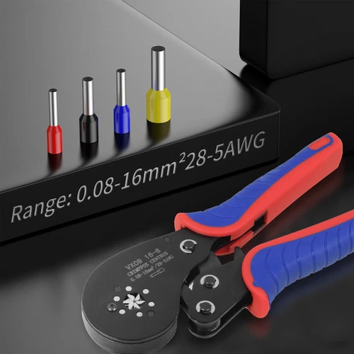 1200 teilig Set Crimpzange Aderendhülsenzange Presszange 0,08-16mm² Kabelschuhe - Bild 12 von 17