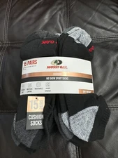 Mossy Oak Men's 15 Pairs Cushion  NO Show Sport Socks DRY Fresh New with TAGS