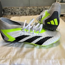 Adidas Predator Accuracy.2 FG Soccer Cleats Shoes White GZ0028 Mens Size 7