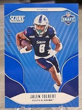 Jalen Tolbert 2022 Score NFL Draft Showcase Blue /100 Rookie #D20 Cowboys