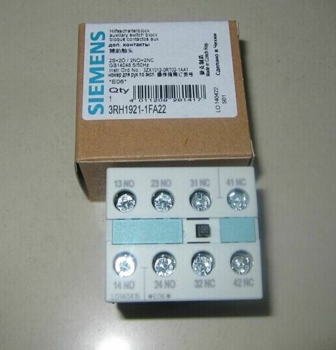 3RH1921-1FA22 3RH19 21-1FA22 Siemens Auxiliary Switch Block New #YY0 - Picture 3 of 3