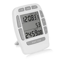 Digital Timer with Large LCD 3 Channel,Kitchen Timer,Count Down Up