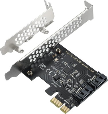 SATA III 2 Port Expansion Card SATA Controller Card for PCI Express 1x 4X 8X