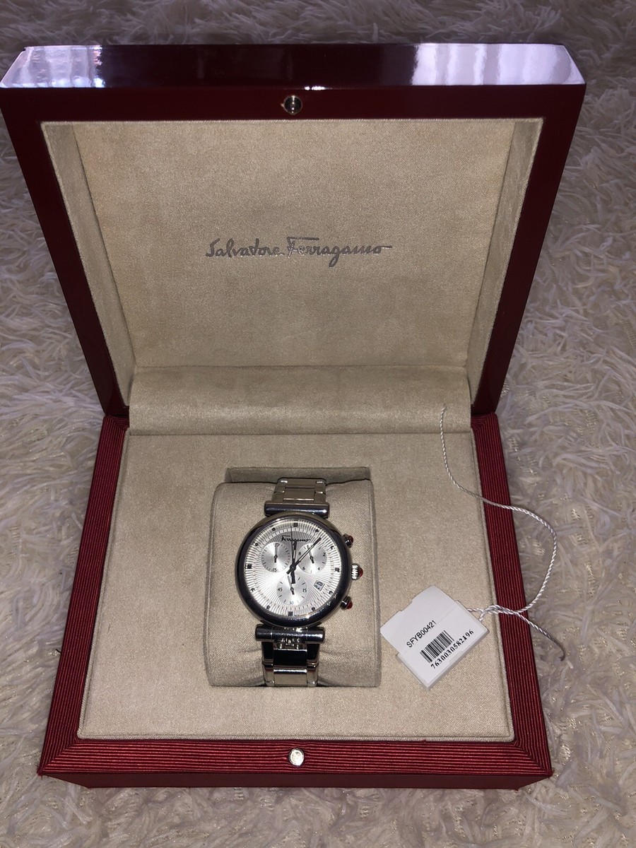 Ferragamo レディース 時計 箱・保証書付き Salvatore Ferragamo FH0020017 Women Wristwatch - Silver