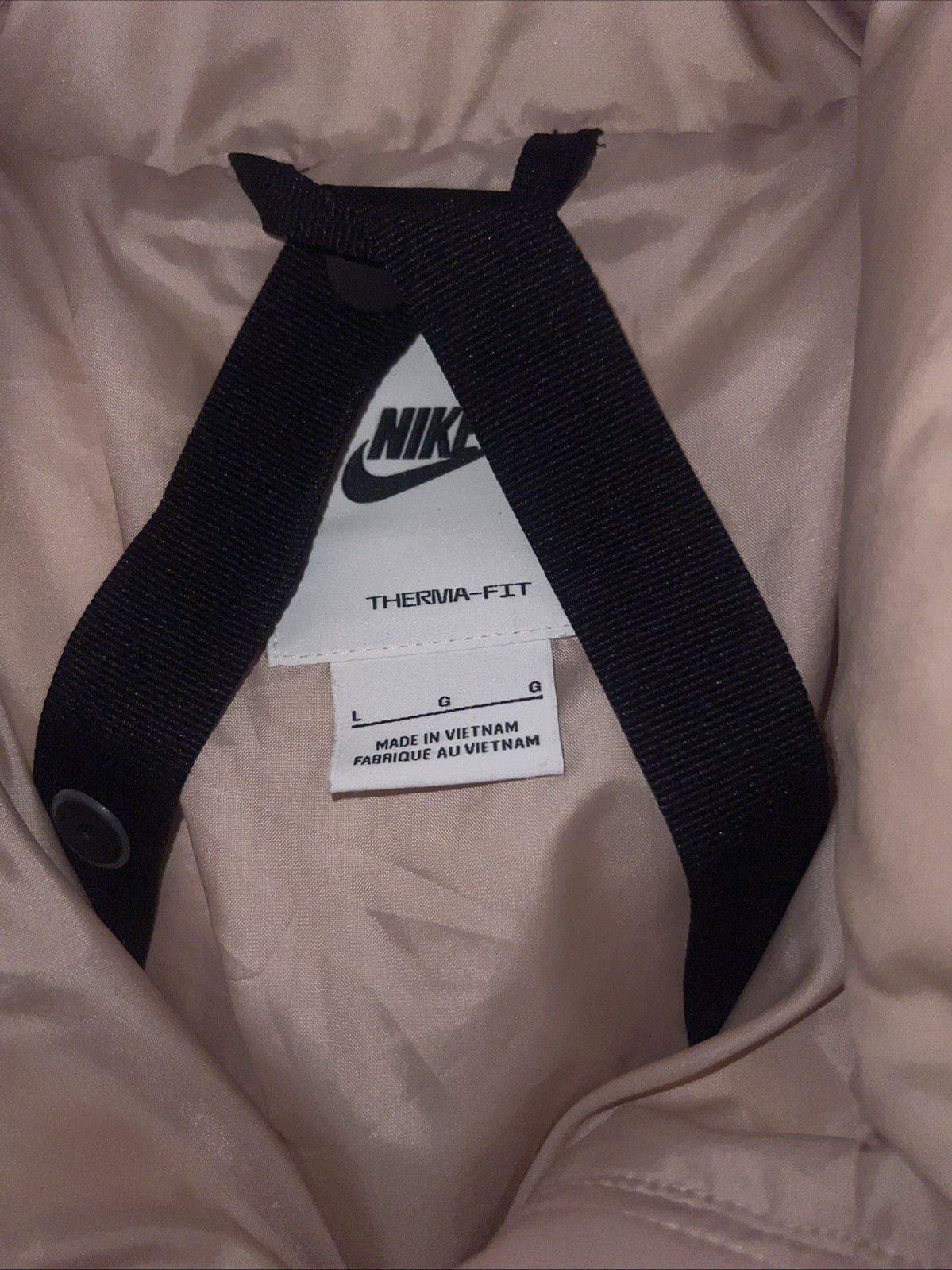 SACAI X NIKE Giacca Nike donna Sportswear Therma FIT serie City rosa Oxford taglia L nuova con etichetta