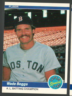 Wade Boggs 1984 Fleer Baseball Card # 630