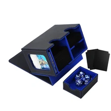 MTG Deck Box for Commander Display with Dice Tray, Double Deck Case Fits 160 ...